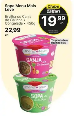 Comercial Zaffari Sopa Menu Mais Leve oferta