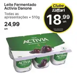 Comercial Zaffari Leite fermentado activia danone oferta