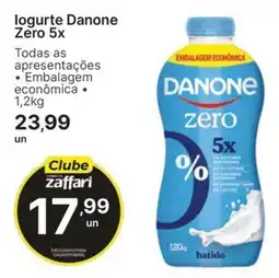 Comercial Zaffari Iogurte danone zero 5x oferta