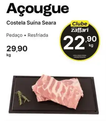 Comercial Zaffari Costela Suína Seara oferta