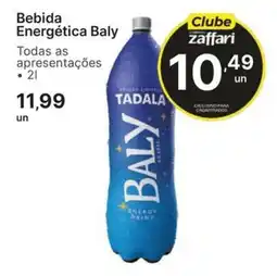Comercial Zaffari Bebida energética baly oferta