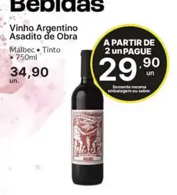 Comercial Zaffari Vinho Argentino Asadito de Obra oferta