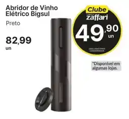 Comercial Zaffari Abridor de Vinho Elétrico Bigsul Preto oferta