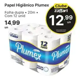 Comercial Zaffari Papel Higiênico Plumex oferta