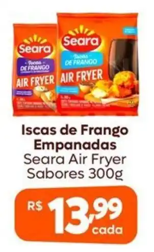 Iscas de frango empanadas seara air fryer sabores