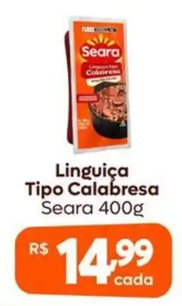 Supermercados Pague Menos Linguiça tipo calabresa oferta