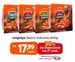 Supermercados Pague Menos Linguiça Seara Sabores oferta