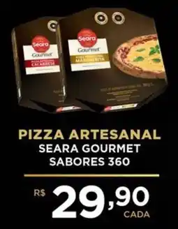Supermercados Pague Menos pizza artesanal seara gourmet sabores 360 oferta