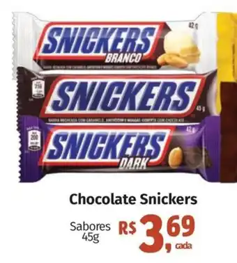 Supermercados Mateus Chocolate Snickers oferta