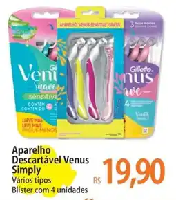 Atacadão Aparelho Descartável Venus Simply oferta