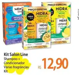 Atacadão Kit Salon Line Shampoo + Condicionador Várias fragrâncias oferta