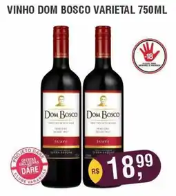 Supermercados Varandas vinho dom bosco varietal oferta