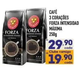 Supermercados Avenida Café 3 corações forza intensidade máxima oferta