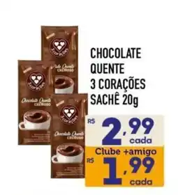 Supermercados Avenida Chocolate quente 3 corações oferta