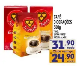 Supermercados Avenida Café 3 corações oferta