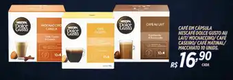 Café em cápsula nescafé dolce gusto au lait/ mochaccino/ café caseiro/ café matinal