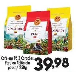 Confiança Supermercados Café em Pó 3 Corações oferta