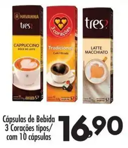 Confiança Supermercados Cápsulas de Bebida 3 Corações tipos oferta