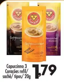Confiança Supermercados Capuccinino 3 corações refil oferta