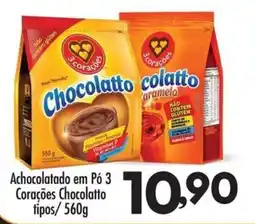 Confiança Supermercados Achocolatado em Pó 3 Corações oferta