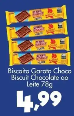 Confiança Supermercados Biscoito Garoto Choco Biscuit Chocolate ao Leite oferta