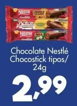 Confiança Supermercados Chocolate Nestlé Chocostick tipos oferta