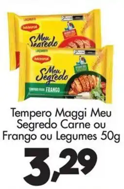 Confiança Supermercados Tempero maggi meu segredo carne ou frango ou legumes oferta