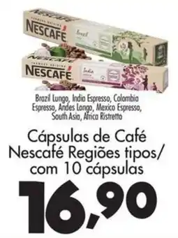 Confiança Supermercados Cápsulas de Café Nescafé Regiões tipos oferta