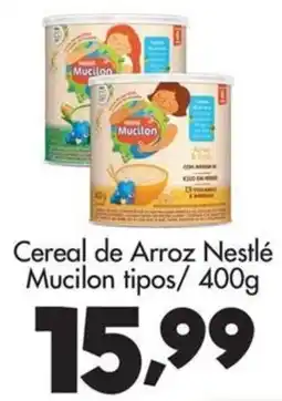 Confiança Supermercados Cereal de Arroz Nestlé Mucilon tipos oferta