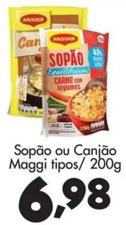 Confiança Supermercados Sopão ou Canjão Maggi tipos oferta