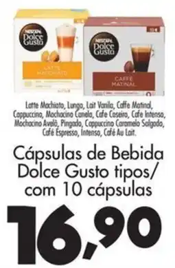 Confiança Supermercados Cápsulas de bebida dolce gusto tipos oferta