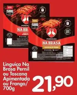 Confiança Supermercados Linguiça Na Brasa Pernil ou Toscana Apimentada ou Frango oferta