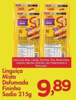 Confiança Supermercados Linguica Mista Defumada Fininha oferta
