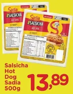 Confiança Supermercados Salsicha hot dog sadia oferta