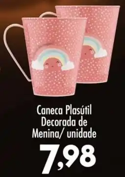 Confiança Supermercados Caneca Plasútil Decorada de Menina oferta