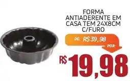 Economart Atacadista Forma antiaderente em casa tem 24x8cm c/furo oferta