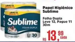 Supermercados Mateus Papel Higiênico Sublime oferta