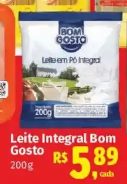 Supermercados Mateus Leite Integral Bom Gosto oferta