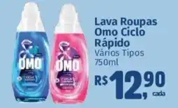 Supermercados Mateus Lava Roupas Omo Ciclo Rápido Vários Tipos oferta