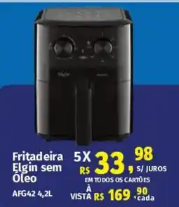 Supermercados Mateus Fritadeira Elgin sem Óleo AFG42 oferta