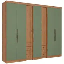 Benoit Guarda Roupa / Roupeiro THB Absolut New 7 Portas e 8 Gavetas MDP 233 x 270 x 55cm oferta