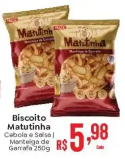 Supermercados Mateus Biscoito Matutinha Cebola e Salsa oferta