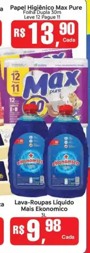 Supermercados Mateus Papel Higiênico Max Pure oferta