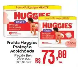 Supermercados Mateus Fralda huggies proteção acolchoada oferta