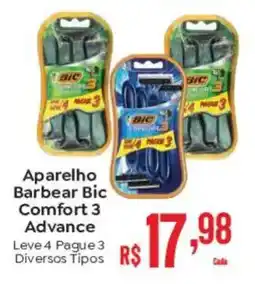 Supermercados Mateus Aparelho Barbear Bic Comfort 3 oferta