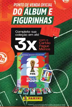 Supermercados Pague Menos Álbum e figurinhas oferta