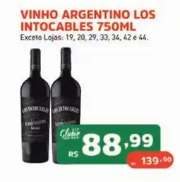 Supermercados Pague Menos vinho argentino los intocables oferta
