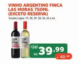 Supermercados Pague Menos vinho argentino finca las moras 750ml oferta
