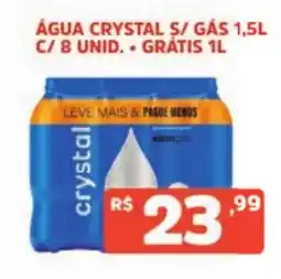 Supermercados Pague Menos Água crystal s/ gás oferta