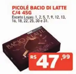 Supermercados Pague Menos Picolé bacio di latte oferta